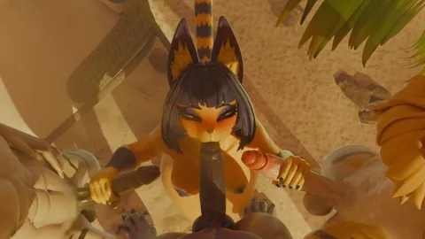 Ankha Blowing Some Cocks [FMMM] (Liwih)