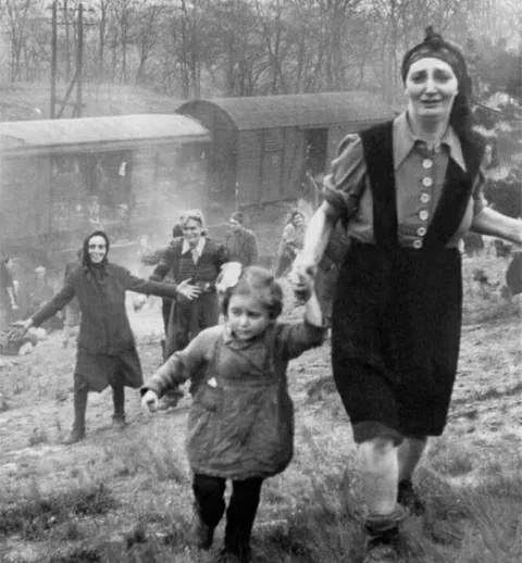 Jewish Prisoners After Being Liberated From A Death Train, 1945