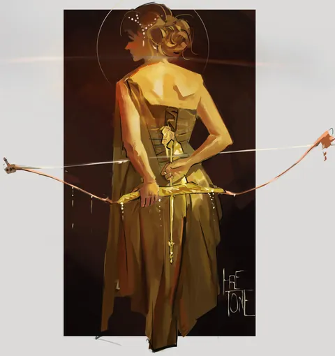 "Golden", HalftonePerson(me), Digital, 2025