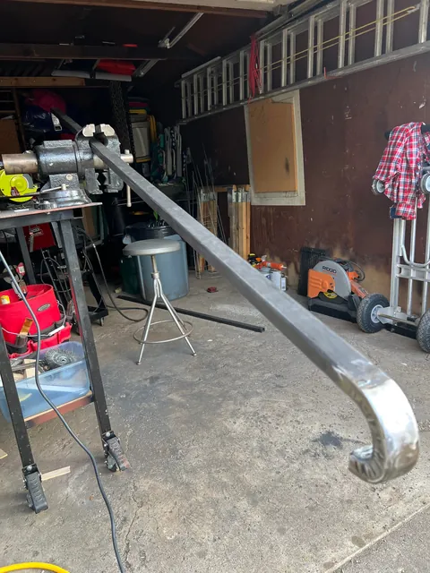 Built a new railing for my front steps