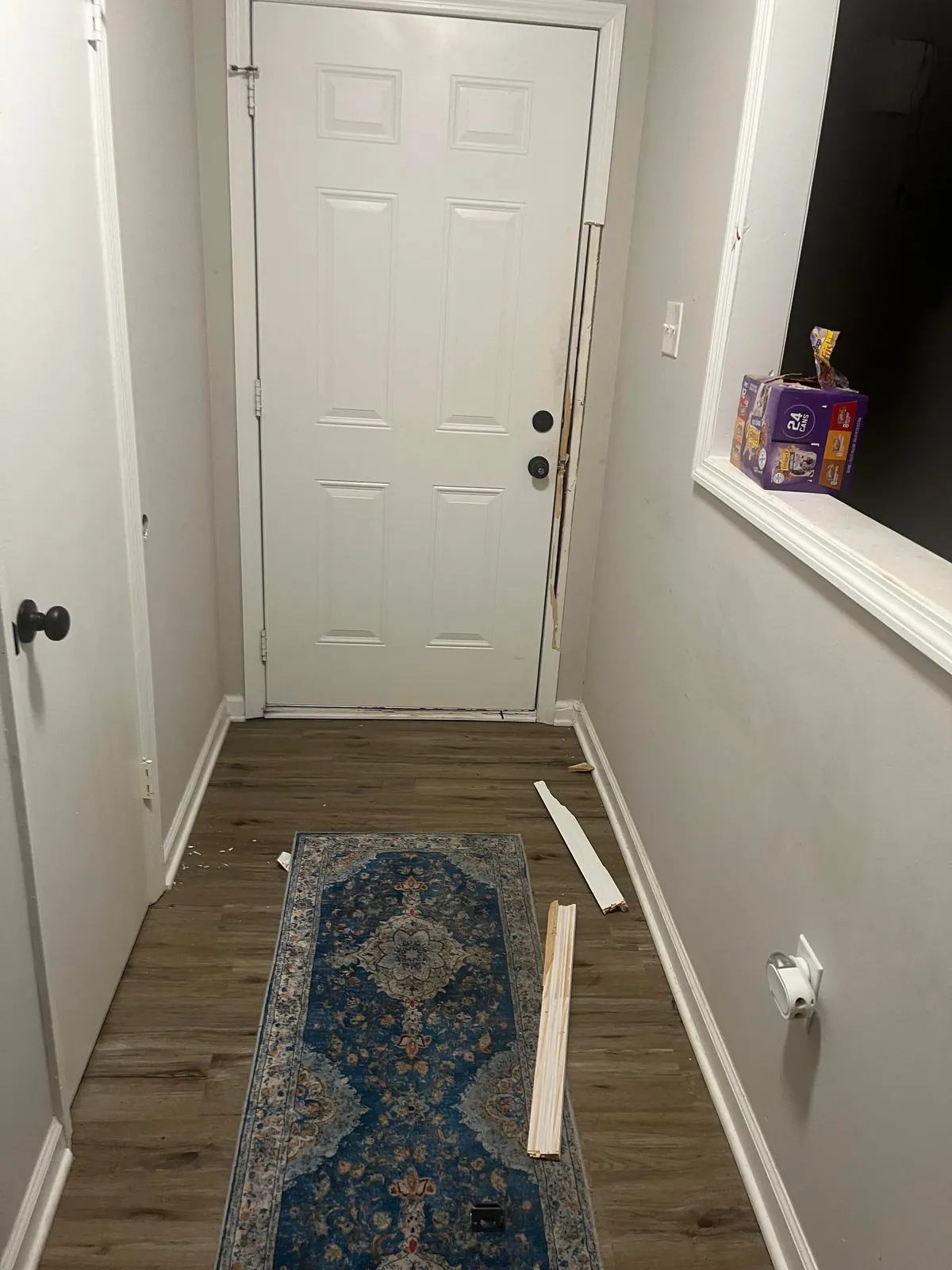 Some teens kicked in my door last night as a “prank”