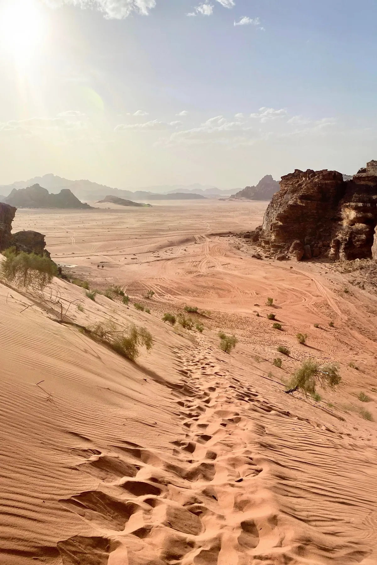Exploring empty Jordan during a business trip