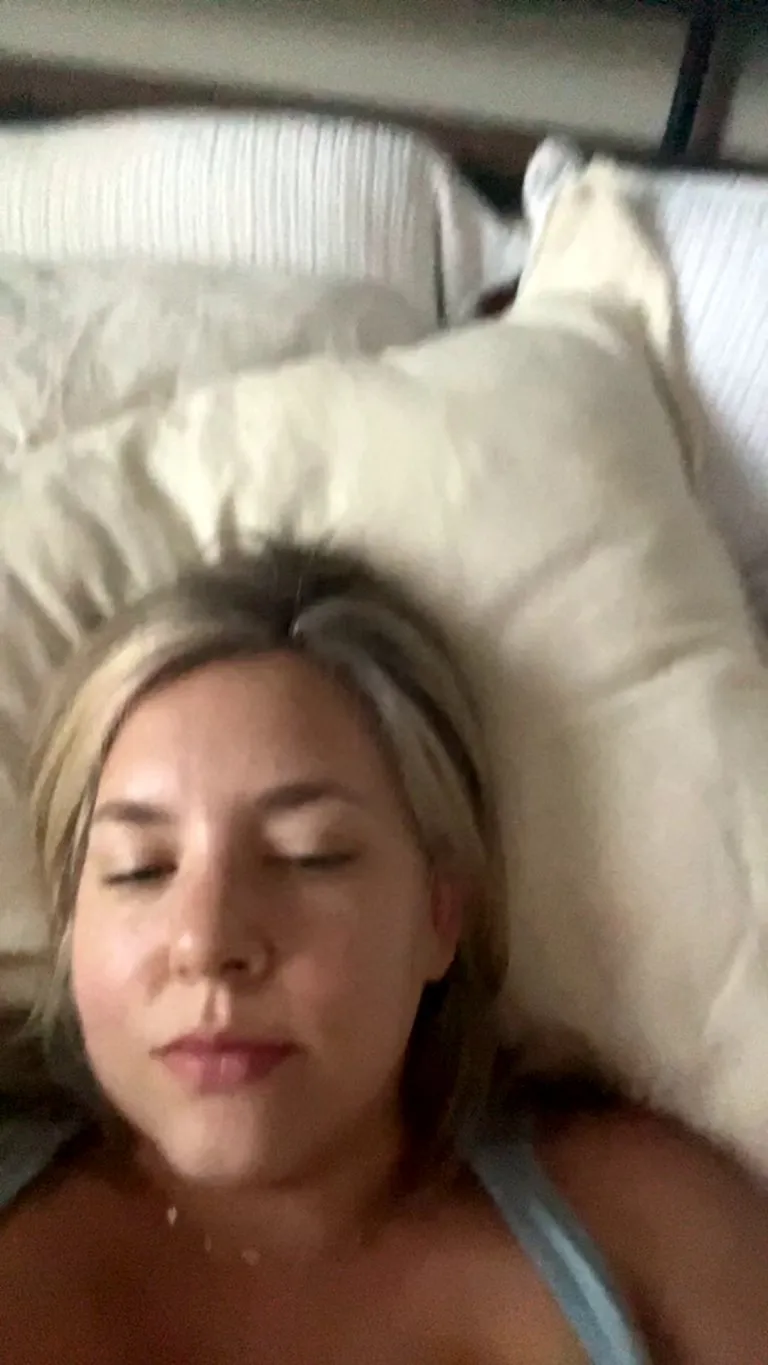 My huge tits needed some attention this morning