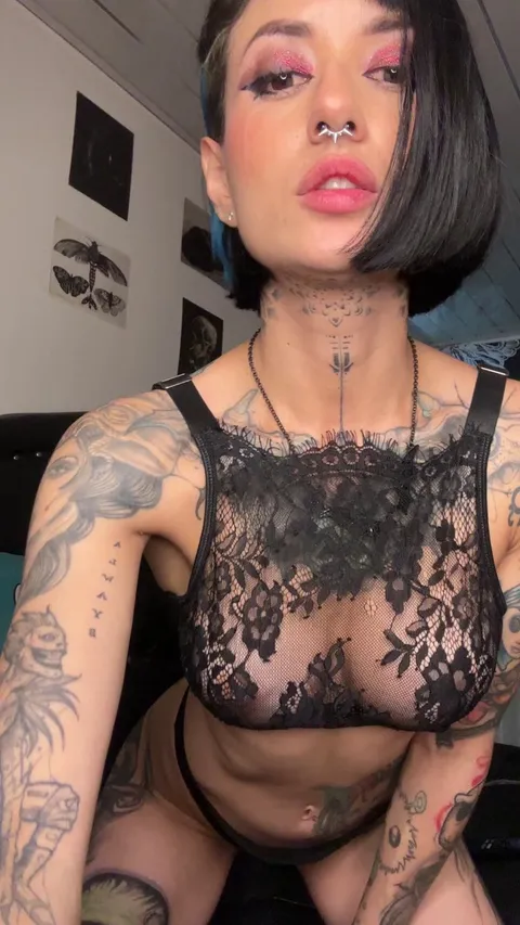 Almost naked, but even more tempting