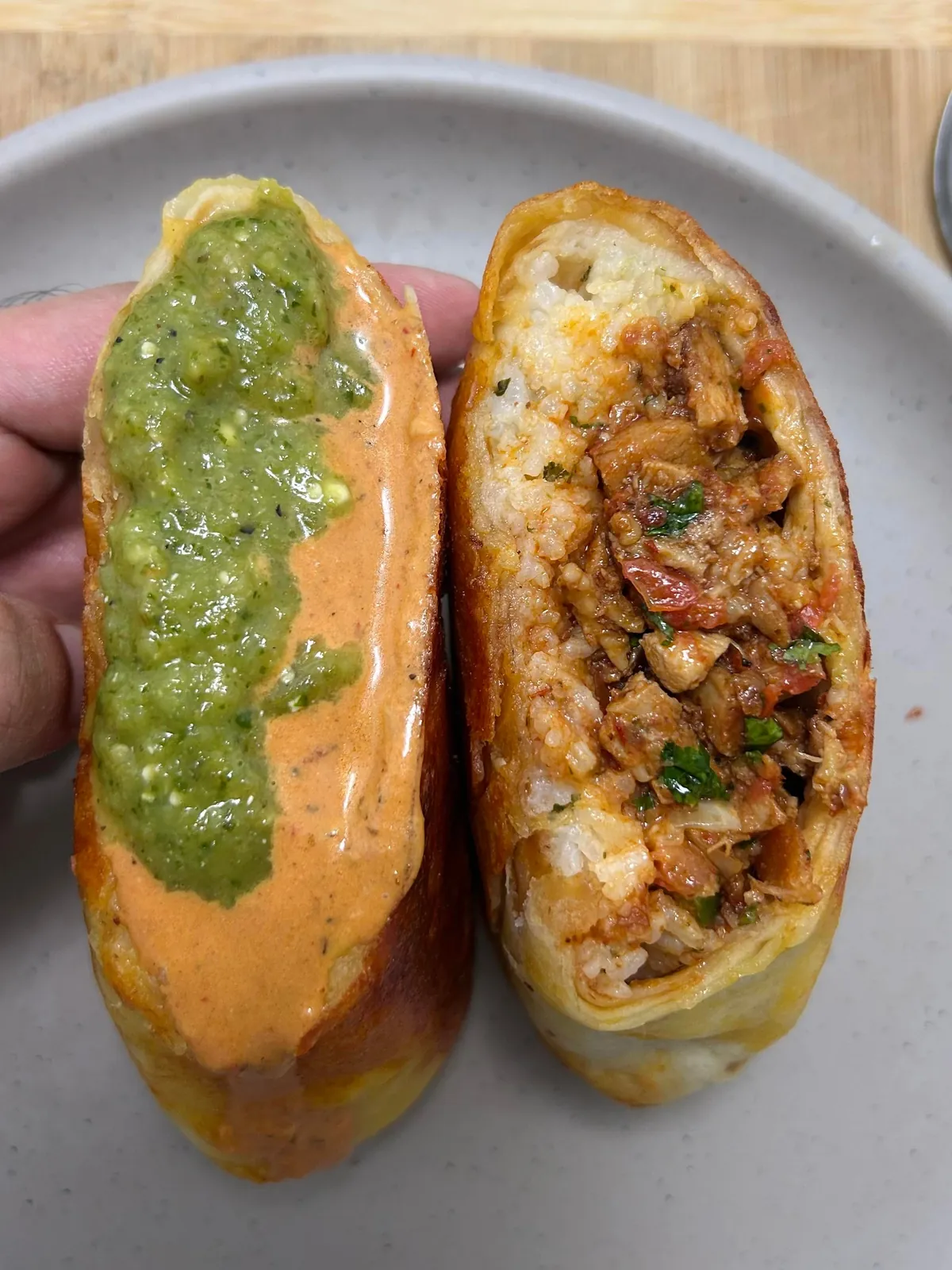 [homemade] Chicken burrito