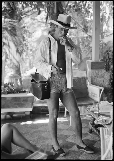 John Wayne on Vacation in Acapulco, 1959. Photo by Phil Stern
