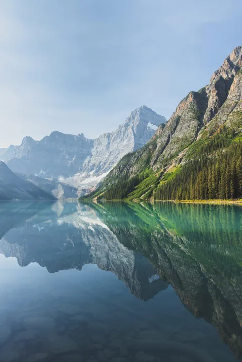Reflections on Chephren Lake, Banff, Canada [OC][1500x2249]