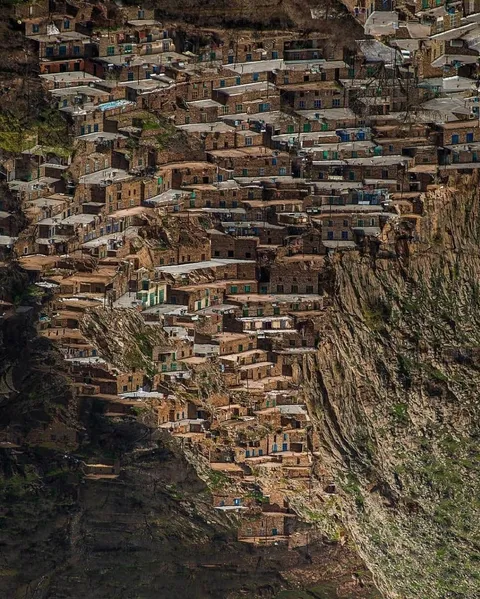 Uraman village, Iran, you probably didn't notice, but the picture is upside down, rotate it and see :)