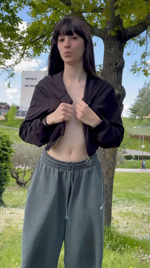 your eyes caught a cute girl