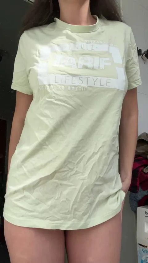 I never wear panties or bra at home