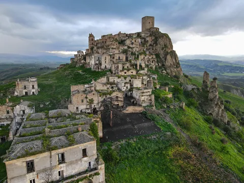 Abandoned ghost town in Italy
