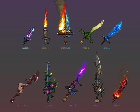 All of my designs for Swordtember so far!