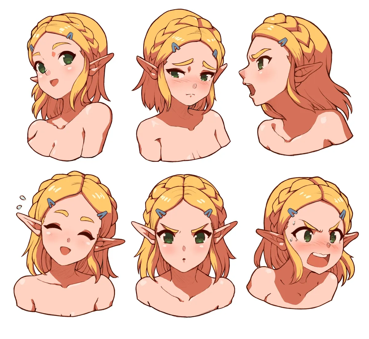 Zelda cute expressions (Babus Games)