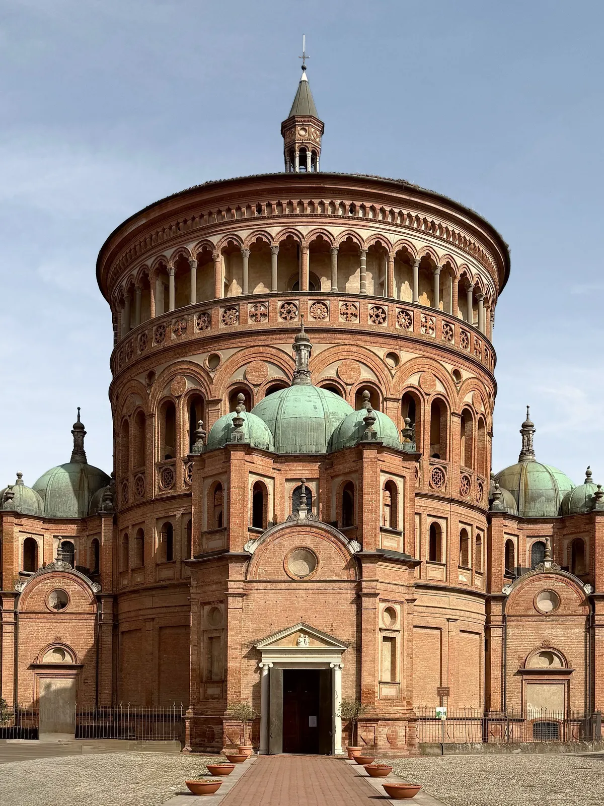 Lombard Renaissance-style Santa Maria della Croce, which began construction in 1490, Crema, Cremona, Province of Lombardy, Italy.