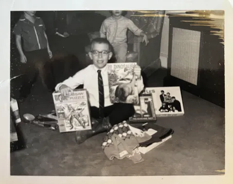 My 8th birthday, January 1966.