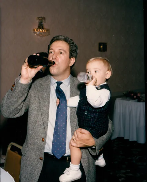My oldest son and I, Spring 1991