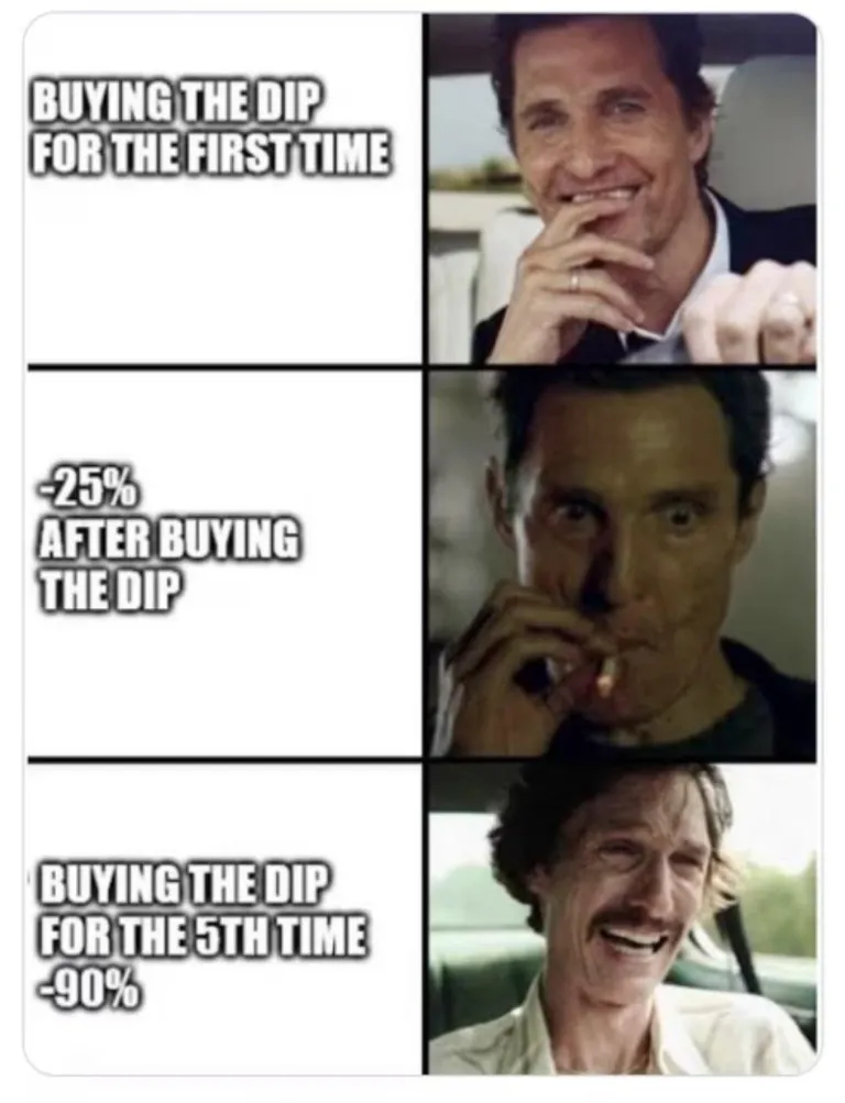 When your Dip keeps DIPPING 🤡🤡