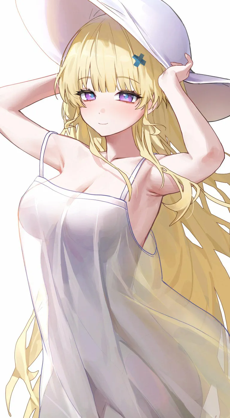 Phoebe's semi transparent dress