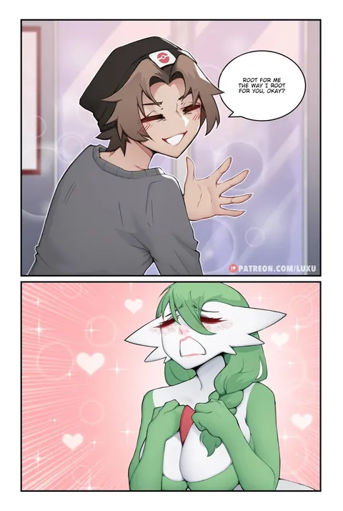 [Artist: Luxuriass] A of a trainer and his only Gardevoir