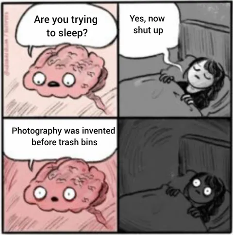 I realized this when trying to sleep