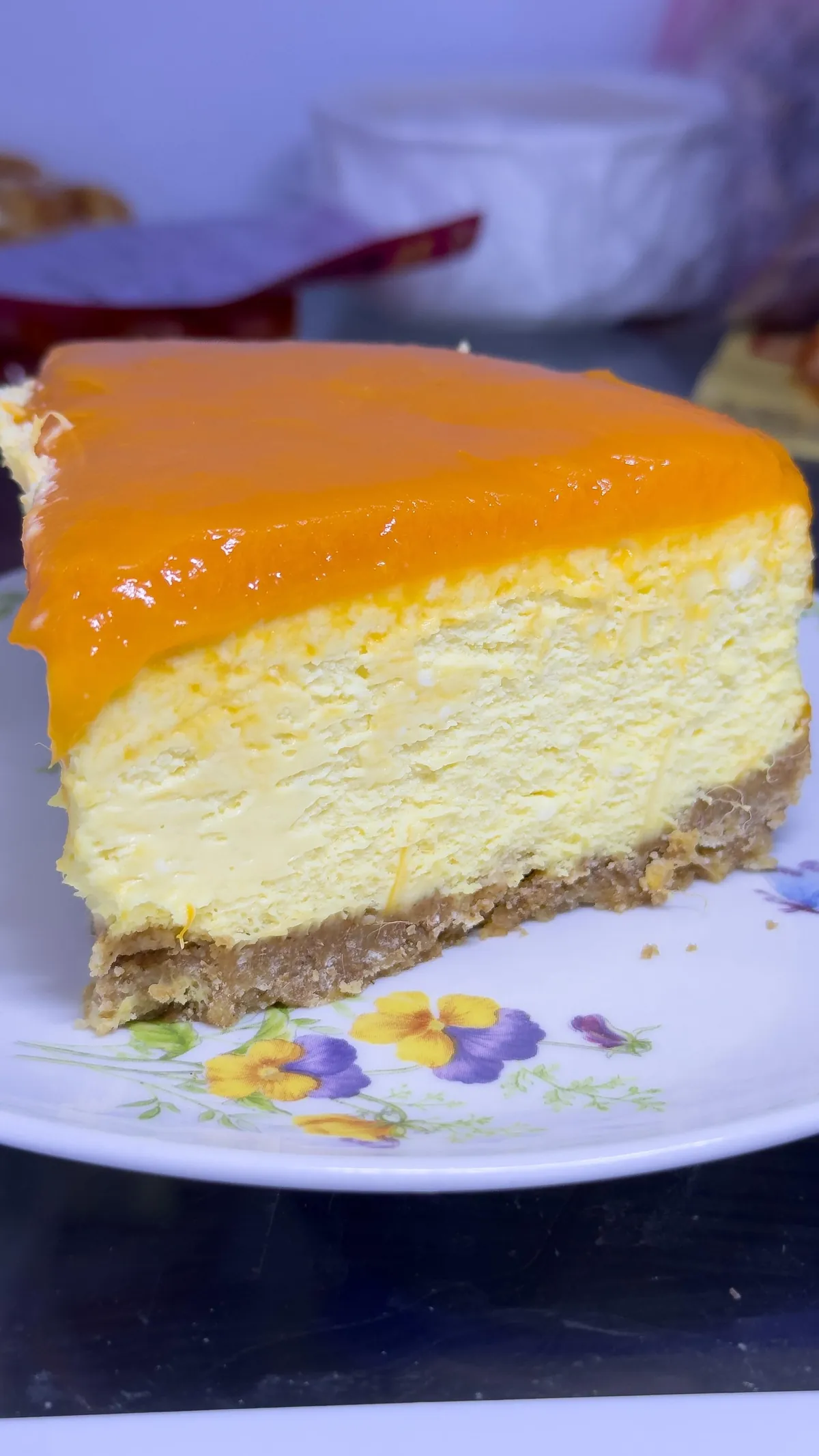 [homemade] Mango Cheesecake