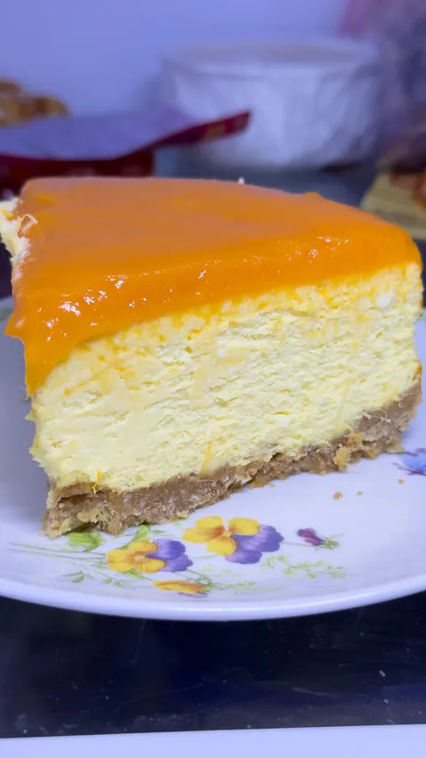[homemade] Mango Cheesecake
