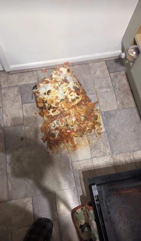 I dropped a lasagna