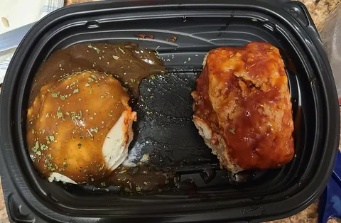 This lable covering the lack of meatloaf