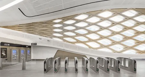 Zaha Hadid Architects' metro station opens in Riyadh, Saudi Arabia