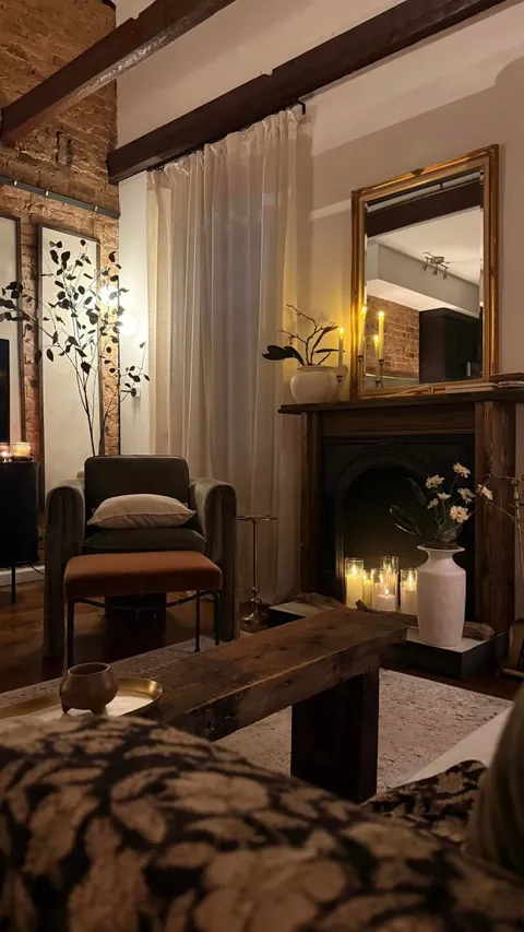 My moody self Brooklyn apt at night