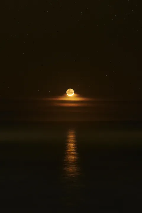 I spent most of last night under the stars so seeing the crescent moon rise over the Pacific Ocean was something else