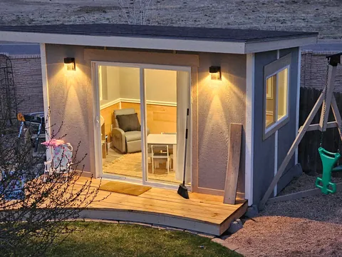 Built a playhouse for the grandkids 