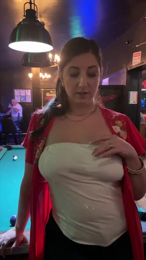 I call them my emotional support titties. That's why I let them breathe in public.