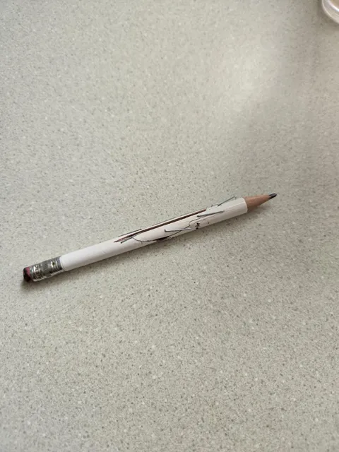 My high school son came home today with a broken pencil that's been stapled back together.