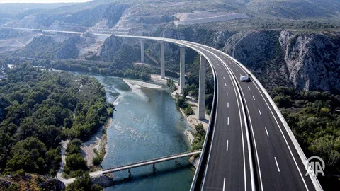 945m long Hercegovina bridge has been opened in Bosnia and Herzegovina. Bridge is mostly paid by EU money. 