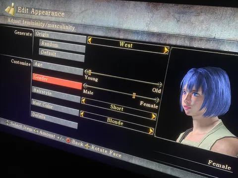 OG Demon's Souls was so progressive it had a gender slider