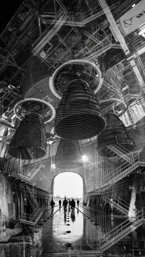 I got to photograph a NASA facility in New Orleans yesterday. I made this photo collage with a few of the images on my flight home today.