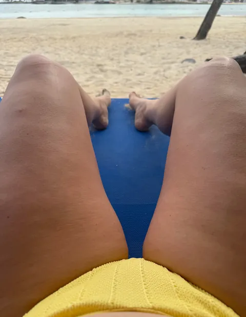 Trying to give you a little peek at the beach when no one is looking.