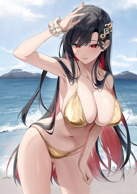 Sachi on a holiday at the beach (illian0919)