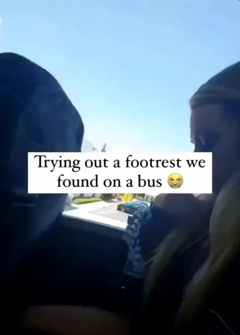 She found out it was actually a headrest