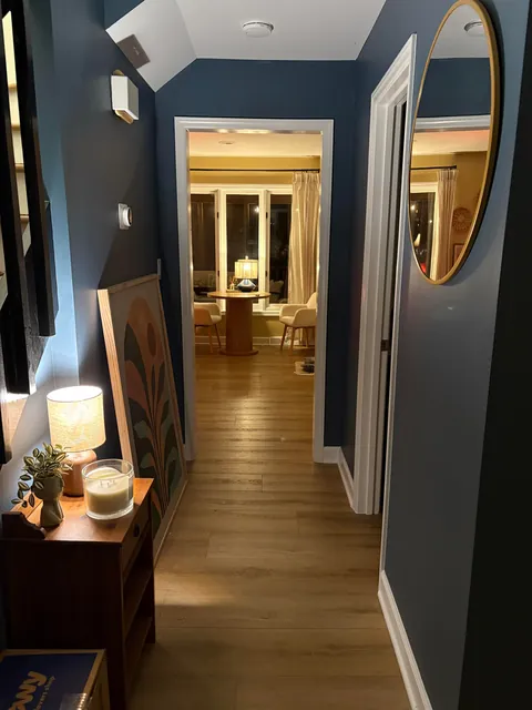 Our home ❤️ where cozy is the motto. 80% thrifted