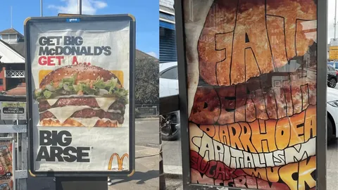 Vandalized McDonald's Ads