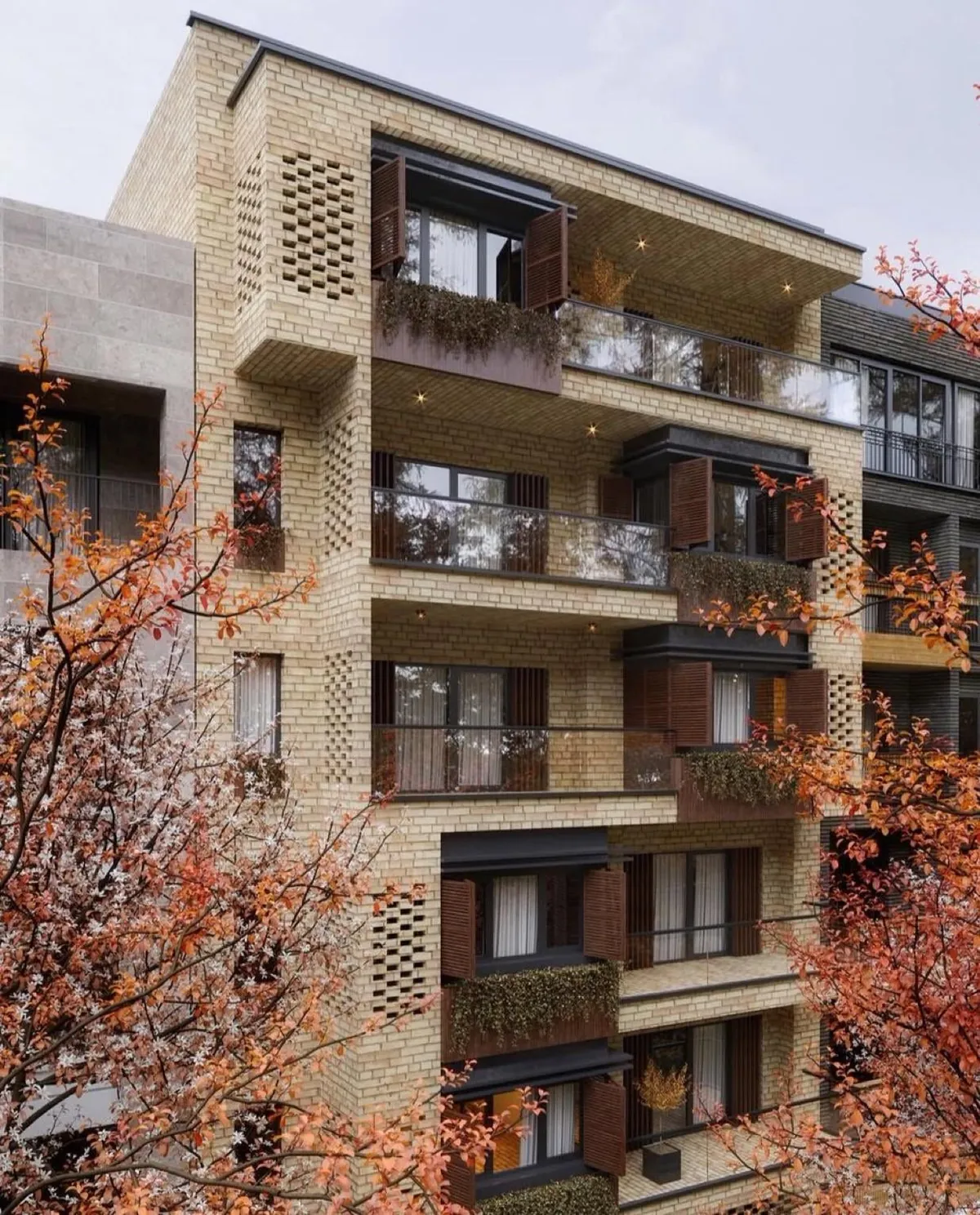 Interesting examples of mid-rise apartments in Iran