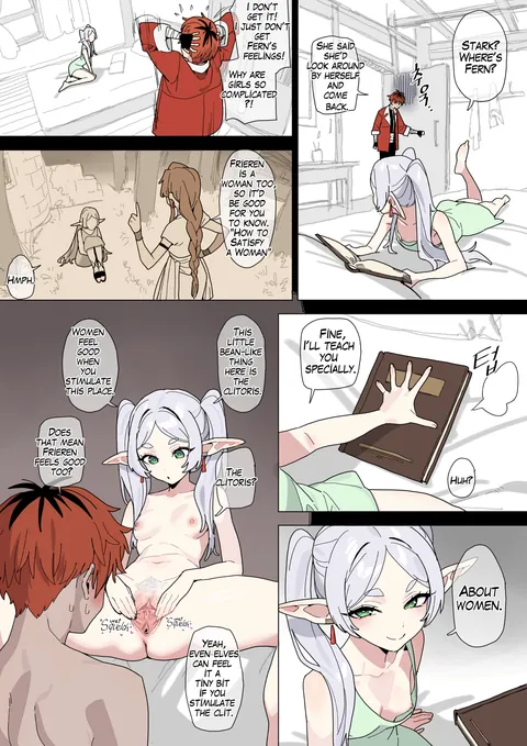 ( Frieren ) ( stark ) Frieren’s Sex Education – Stark Arc [ artist: Luxsumildo ]
