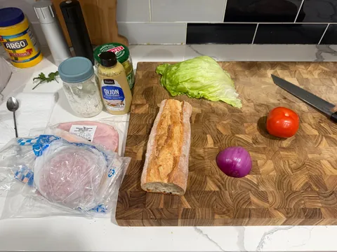 [homemade] sub sandwich.