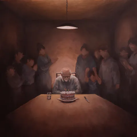 Dementia, mashi.kara, Oils, 2025