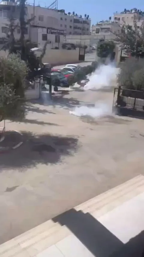 The headquarters of the Palestinian Football Association — which flies the FIFA flag as a full member — has been tear gassed by Israeli occupation forces.