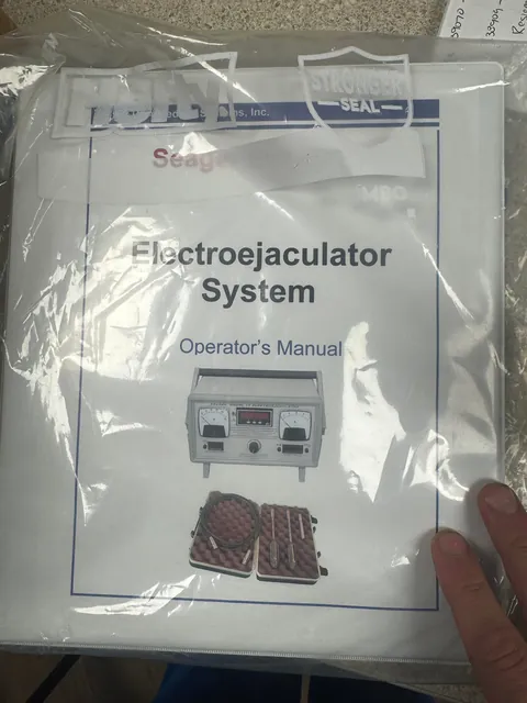 The Electroejaculator System we ordered in 2013 finally was delivered to our office today.