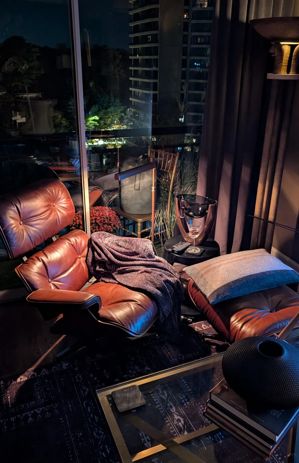 My cozy spot tonight. My cat, an orange gin and tonic and 1970's Billy Joel.