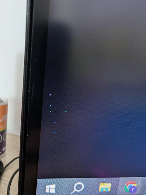 Cat bit the side of my monitor, any hope to revive those pixels ?